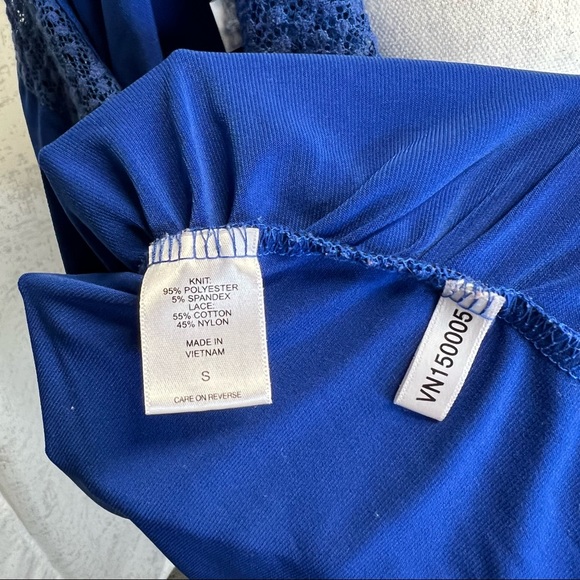 New York And Company Royal Blue top - Picture 5 of 5